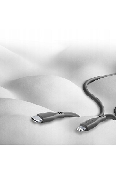 Cellularline Cablu USB-C - Lightning Moale 1.2 m Negru