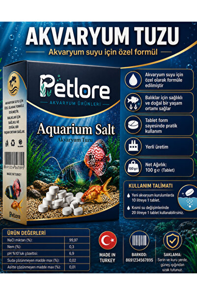 PerryPett Akvaryum tuzu 100 Gr
