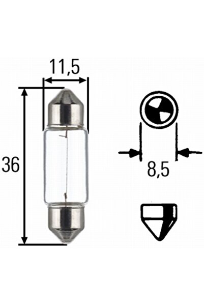 Hella Bulb C5W 12V 5W SV8.5