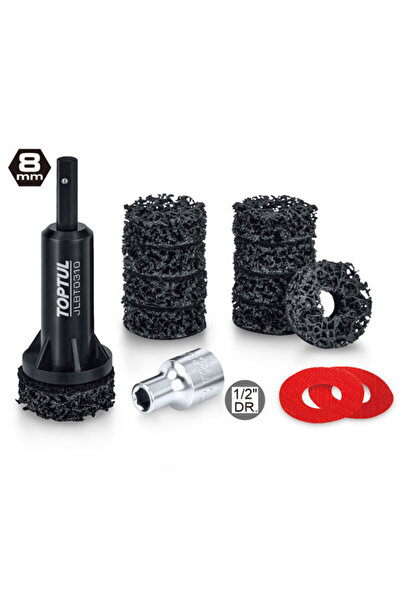 TOPTUL 14-piece wheel hub grinder Top Bottom Set