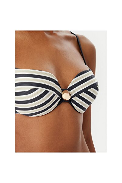 Selmark Top de bikini pentru femei BO717 Bej