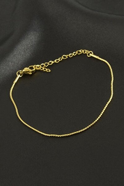 Generic Brand Snake Chain Steel Bracelet - Yellow