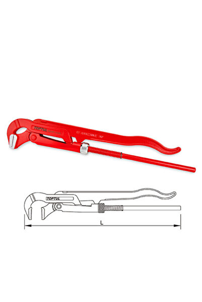 TOPTUL Parrot pipe pliers (Swedish model 90°)