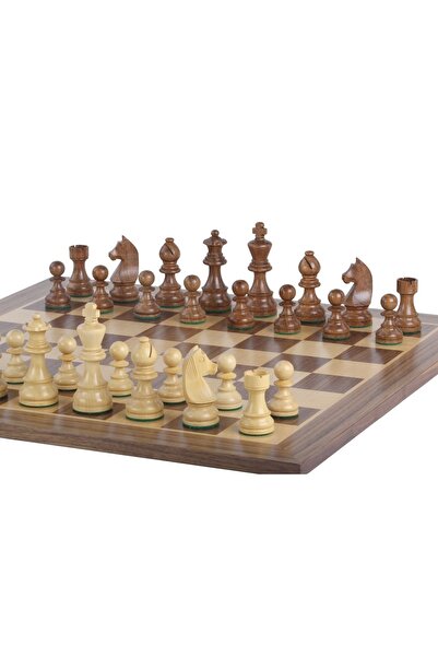 Sunrise Chess & Games Tournament Chess Top Bottom Set No. 6 - 58 mm board + 3...