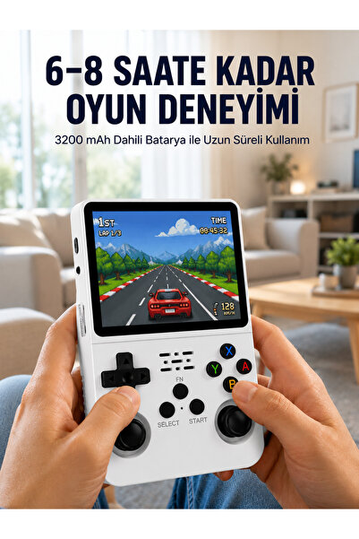 Genel Markalar 64 GB Retro Oyun Konsolu Çoklu Emülatör Desteği Linux Tabanlı ...
