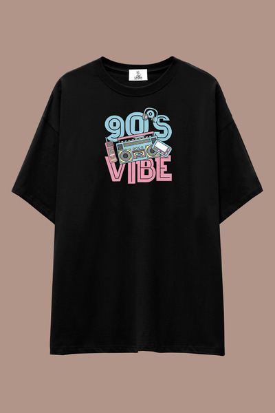 UmbraWear 90's Vibe Series Loose Fit T-Shirt |   Unisex 100% Cotton Black & W...