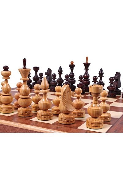 Sunrise Chess & Games DEBIUT Decorative Chess Top Bottom Set Inlaid (marquetr...