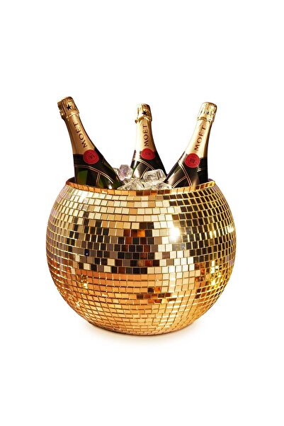 OEM Disco Ball Ice Bucket Gold - Κουβάς Πάγου Ντισκομπάλα – Προσθέστε Λάμψη σ...
