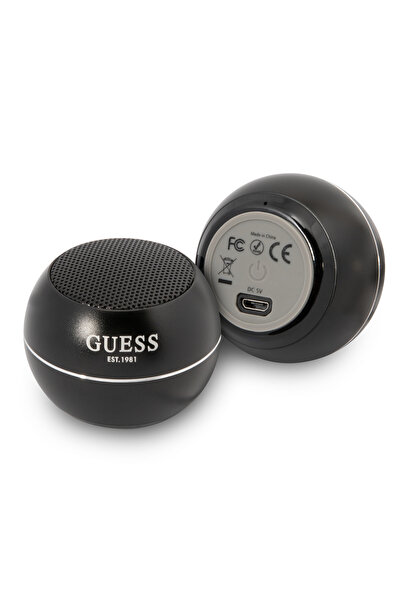 OEM Guess Mini Φορητό Αλουμινένιο Ηχείο Bluetooth 3W με 4 ώρες αυτονομία (μαύρο)