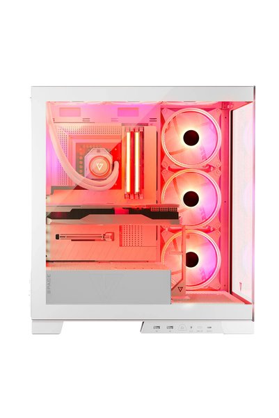 NO BRAND Carcasă MODECOM Volcano Space Apex ARGB Midi Albă