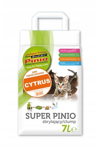NO BRAND Șurub pentru pisici SUPER BENEK Pinio Citrus 7 L