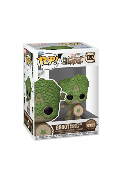 Funko Pop Figurină Marvel: We Are Groot Groot este Captain America