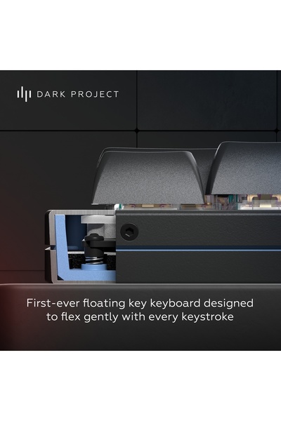 NO BRAND Tastatură DARK PROJECT Alu Midnight