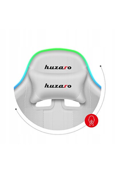 Huzaro Fotel Force 4.7 RGB Alb