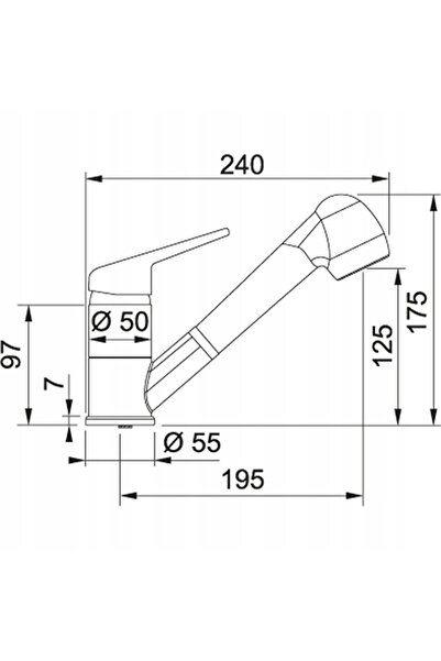 Franke Bateria Prince II 115.0347.111 Crom