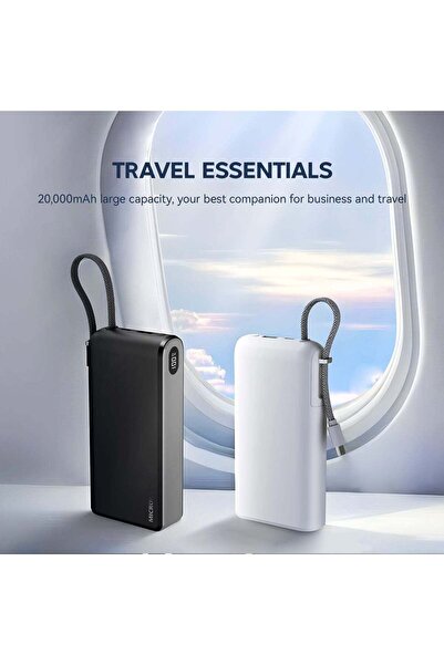 Micropack PB-C20 20000mAh 22.5W Fast Charging Power Bank with Built-in USB-C ...