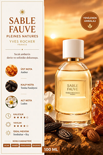 Yves Rocher Amber, Tonka Fasulyesi ve Laden Notalı Vanilyamsı Sıcak Sofistike...