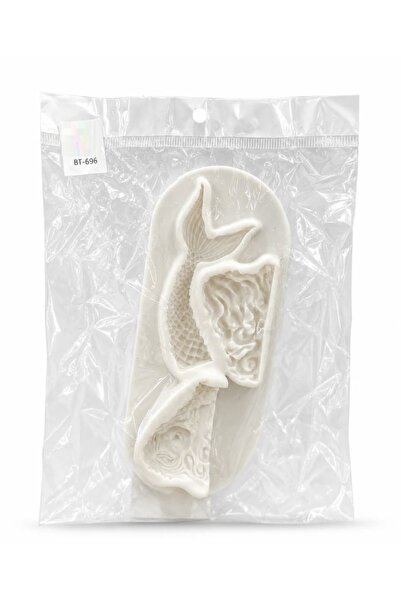 Adana Pasta Malzemeleri Bt-696 3D Mermaid Silicone Mold 15 cm X 6 cm