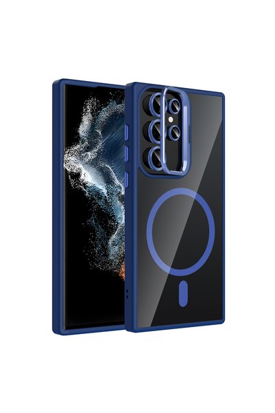Generic Brand Galaxy S23 Ultra Case with Camera Stand, Magsafe Supported, Tra...
