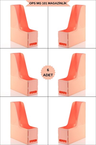 Ops Mg 101 Magazine Holder Set of 6 A4 Disassembled Plastic Vertical Folder A...