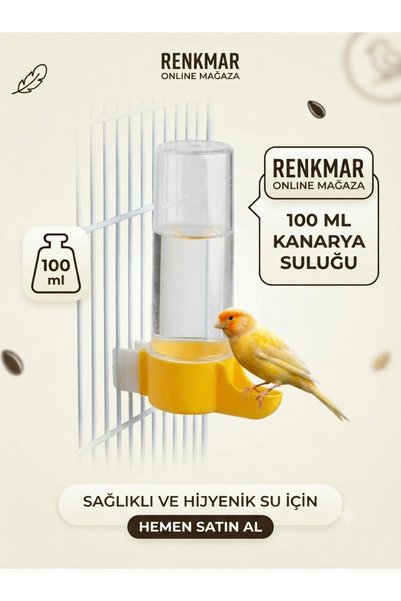 renkmar Sarı Kanarya suluğu 100 ml İSPİNOZ Hint bülbülü muhabbet kafes kuşlar...