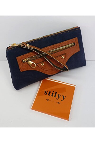 stilyy Navy Blue-Brown Women's Handbag