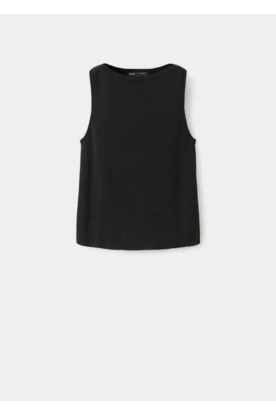 MANGO Woman İnce triko kayık yaka bluz