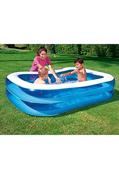 Empressco Büyük Dikdörtgen Aile Havuzu 201x150x51cm, Eğlence ve Serinlik İçin...