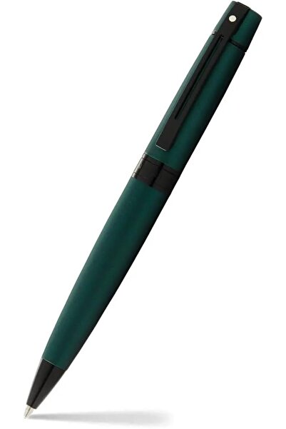 Sheaffer 300 9346 Matte Green Ballpoint Pen with Polished Black Trims