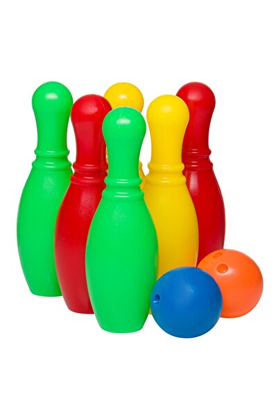 OEM Set de bowling pentru copii cu 6 bile și 2 mingi - Joc de interior/exterior