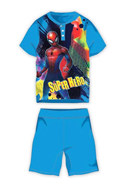 Marvel Spider-Man Classics Σπάιντερ-Μαν Μπλε καλοκαιρινές πυτζάμες 3-7 ετών, ...