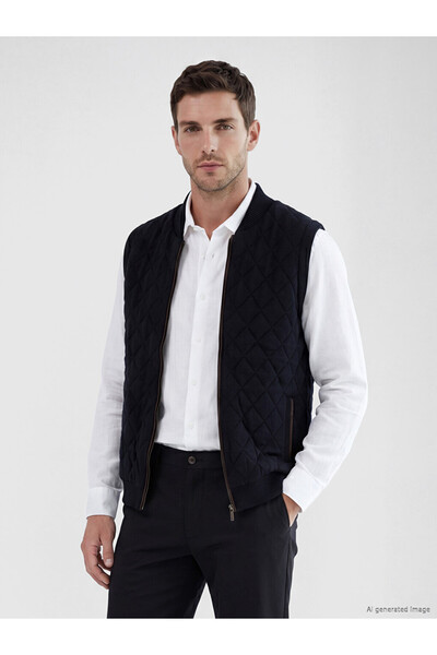 LC Waikiki Rmz Gi̇yi̇m Farkiyla Standard Fit College Roba Collar Men's Knitwe...