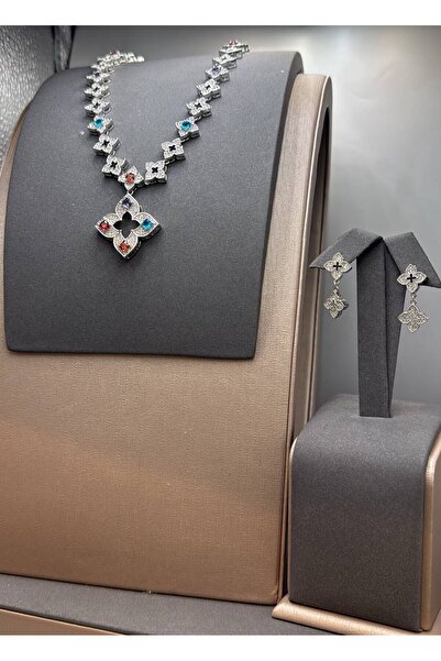 Generic Elegant Design Jewelry Set - Silver - Model 045