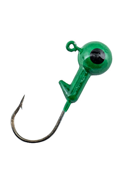 Asyaink Jighead - Zoka - Kurşunlu Olta İğnesi - (XH-A 02) - Yeşil - 6 Gr - 35,76 mm