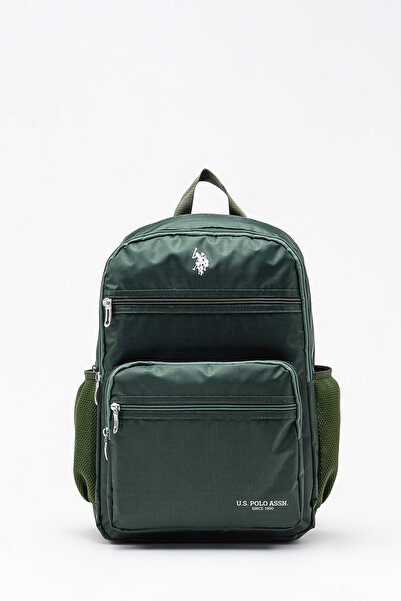 U.S. Polo Assn. Plcan26160 Khaki Backpack Multi-Compartment Daily & School Bag