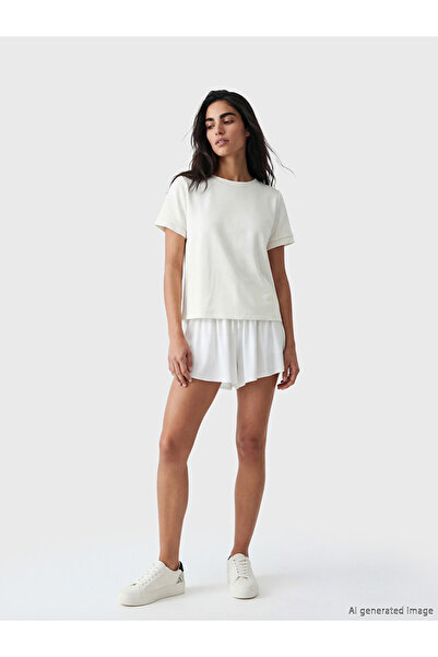 LC Waikiki Elastic Waist Pleated Women's Shorts