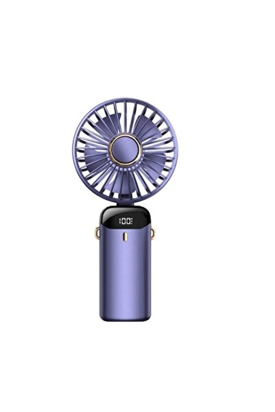 OEM Mini desk fan, USB charging, 5 speed levels, ABS, Violet