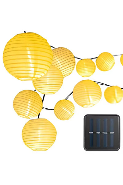 OnShop Ghirlandă solară decorativă 30 LED, Onshop, 6m, galben cald, IP65