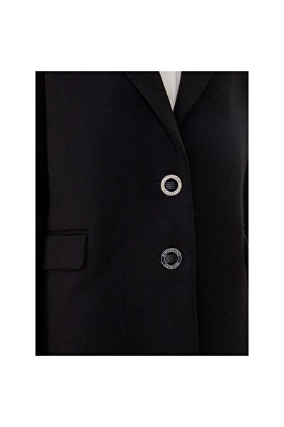 Armani Exchange Palton de lână pentru femei XW000716 AF16206 Negru