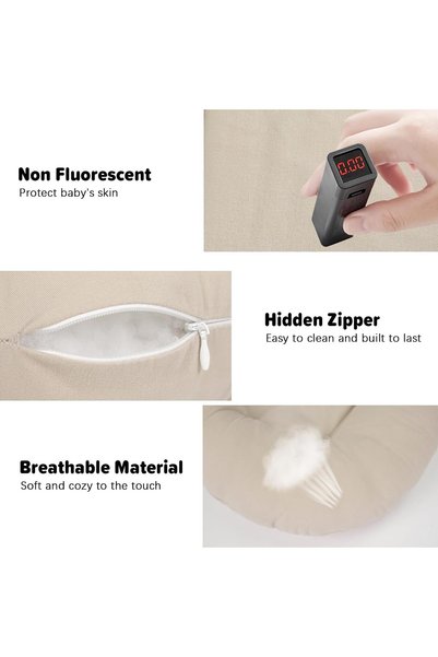 HI-FINE Baby Lounger, Portable Newborn Bassinet, Baby Nest Comfort for Sleeping-Resistant Washable Cover,Simulated Uterus, Baby Bionic Bed For Bedroom