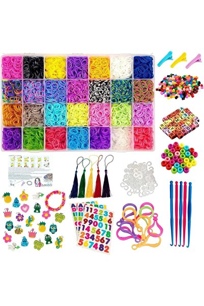 Home Smart Loom Band Kit 7000 PCs + other Fun Instruments Ultimate Loom Band ...