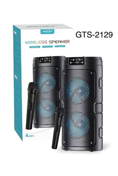 greatnice مكبر صوت بلوتوث لاسلكي محمول GTS-2129 مع صوت جهير عالي، منفذ USB، ر...