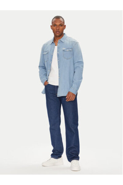 Guess Cămașă de blugi pentru bărbați M4GH02D3PF5 Albastru