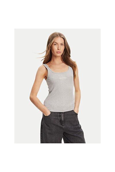 Guess Jeans Γυναικεία Μπλούζα W5YP35KA0H1 Γκρι