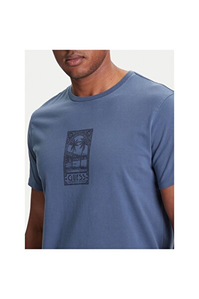 Guess Ανδρικό T-shirt M5YI67KBW41 Μπλε