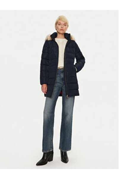 Tommy Hilfiger Geacă de puf pentru femei WW0WW43234 Albastru