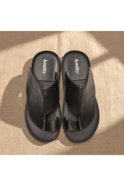 Lucky Steps Men's Traditional Saudi Heritage Style Toe Post Slides Wear-Resis...