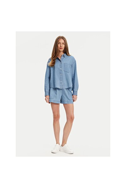 United Colors of Benetton Cămașă de blugi pentru femei 5DHJDQ07U Bleumarin
