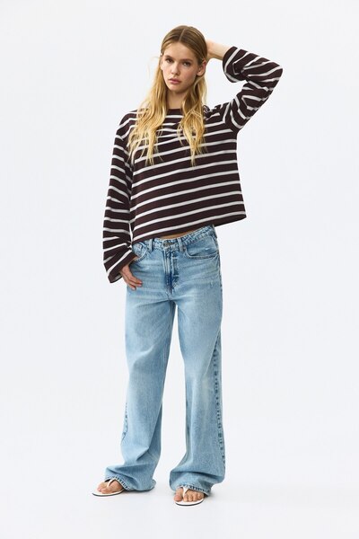 H&M Pamuklu ve Uzun Kollu Üst