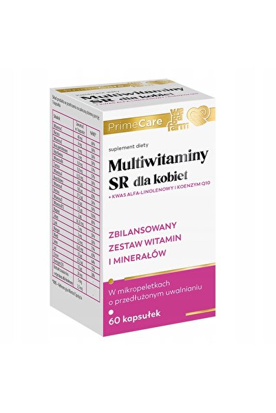 NO BRAND Vitamine și minerale WEGAFARM Multi-vitamine SR pentru femei (60 cap...